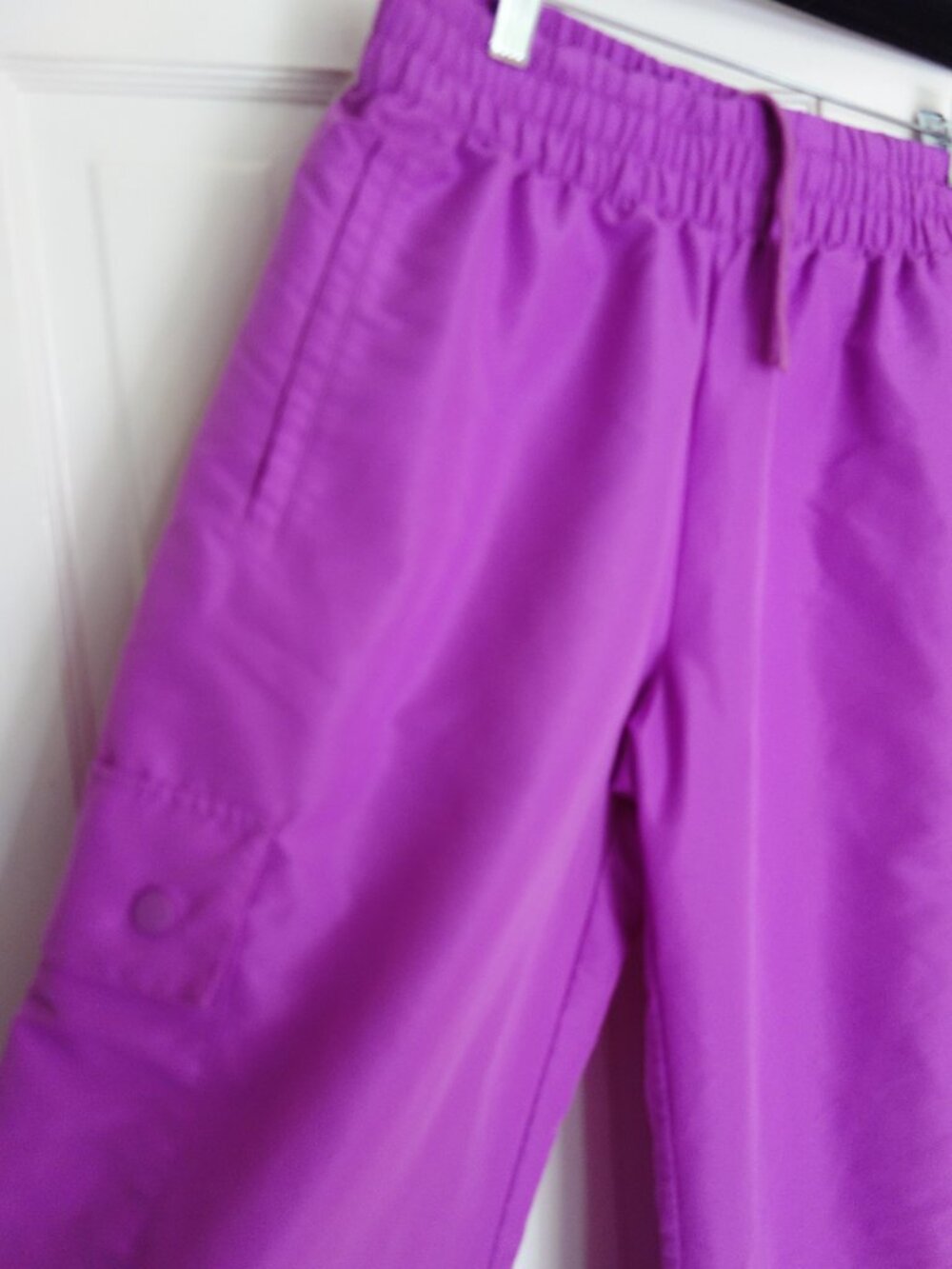 ADIDAS Purpleish/Fuchsia Athletic Cargo Windbreaker Wide-Leg Pants – Med? - Picture 4 of 9